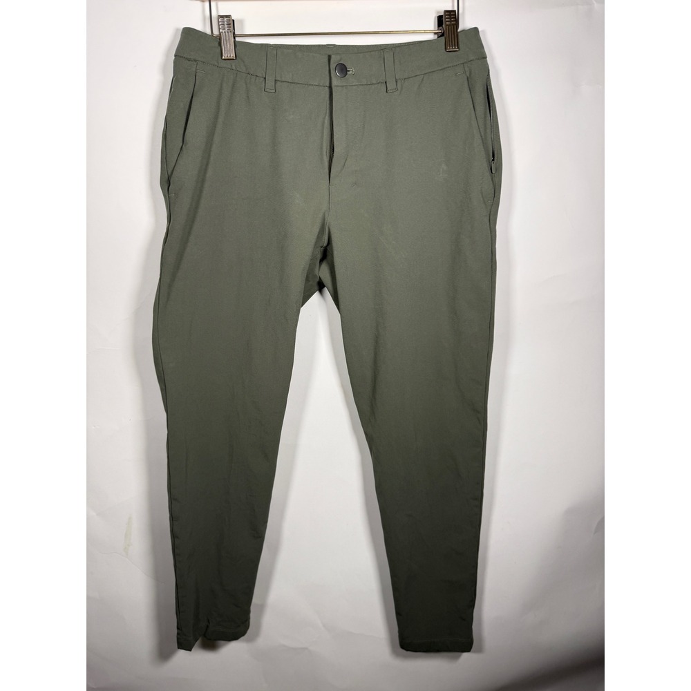 Lululemon Commission Slim-Fit Pant 32 Olive Green LM5AO4S Warpstream Chino Mens